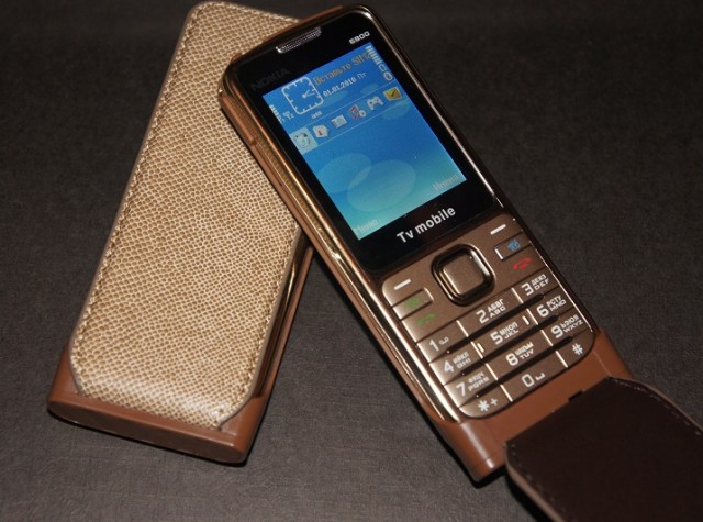 Телефон Nokia 6800 + GOLD-Чехол + 2Сим + Тв
