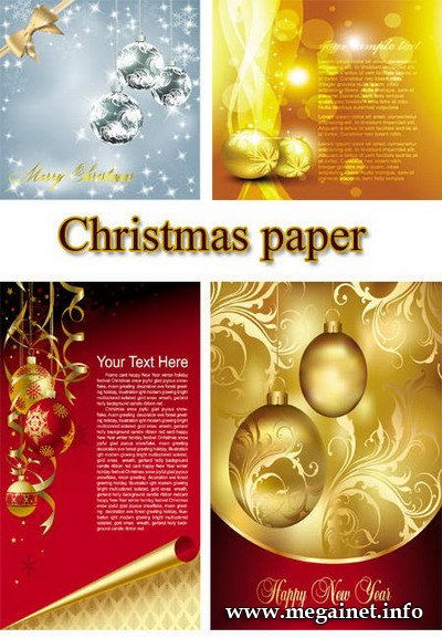 Christmas paper / vector