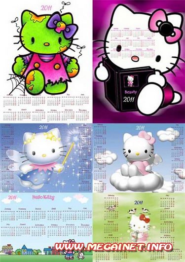 Детские PSD календари 2011