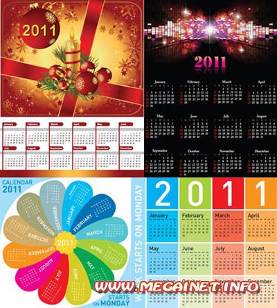 Календари 2011 - Векторные исходники