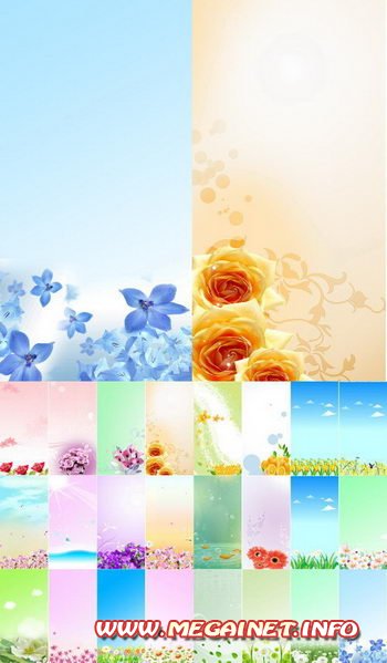 30 Floral Banners ( PSD )