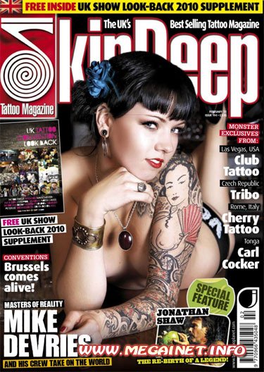 Skin Deep - Tattoo журнал на английском ( Февраль 2011 )
