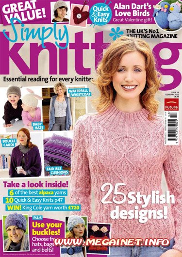 Simply Knitting - Февраль ( February ) 2011 (UK)