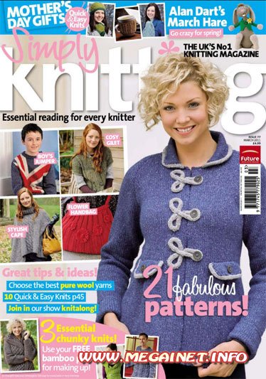 Simply Knitting - Март ( March ) 2011 (UK)