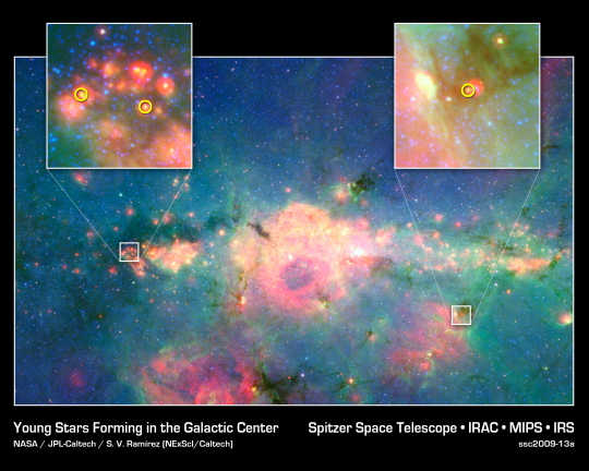 Телескоп Спитцер: Удивительные снимки Млечного Пути