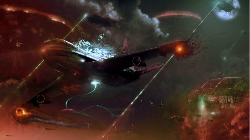 Обои на рабочий стол 1920х1080: НЛО и Космос Обои на рабочий стол 1920х1080: НЛО и Космос