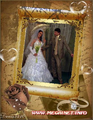 Свадебная рамочка для фото - Свадьба в стиле ретро