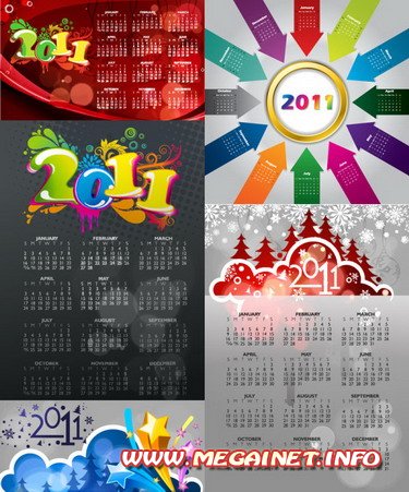 Шаблон календаря - Календарь 2011
