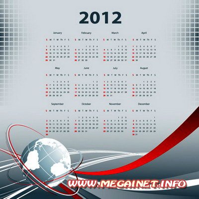 Шаблоны календарей - Год Дракона ( 2012 год )