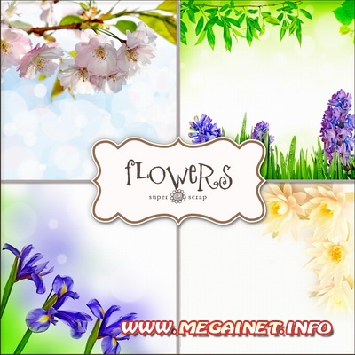 Цветочные фоны для фотошопа - Весна