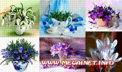 Рукоделие - Схемы вышивки весенних цветов