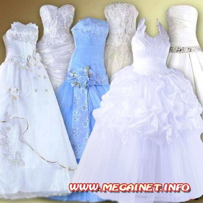 Красивые женские платья для фотошопа - Свадебные платья
