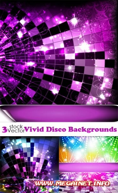Векторные фоны - Vivid Disco Backgrounds