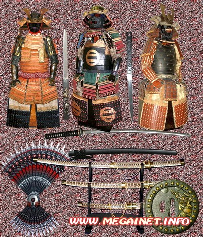 Клипарт для оформления - Боевое оружие самурая