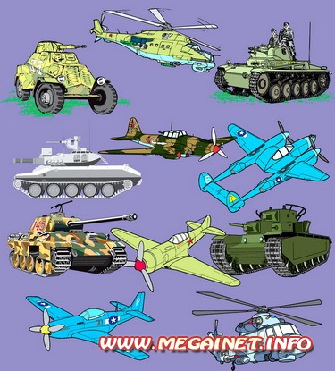 Картинки в векторе - Военная техника Картинки в векторе - Военная техника