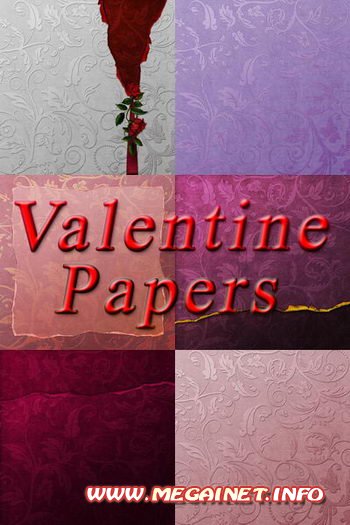Исходники для фотошопа - Valentine Papers