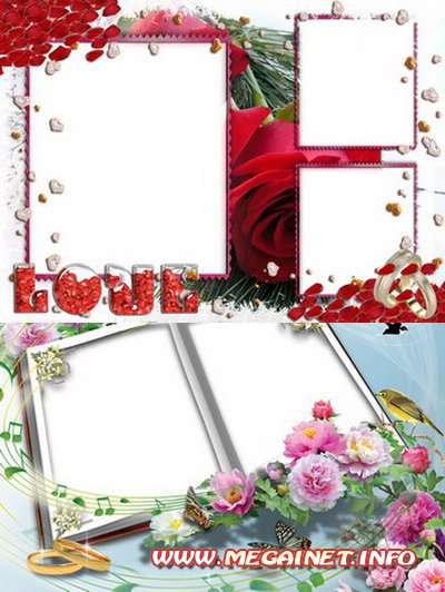 2 свадебные рамки - Love 2 свадебные рамки - Love