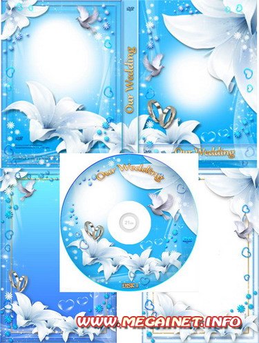 Красивая обложка для DVD и рамка для фото - Свадьба Красивая обложка для DVD и рамка для фото - Свадьба