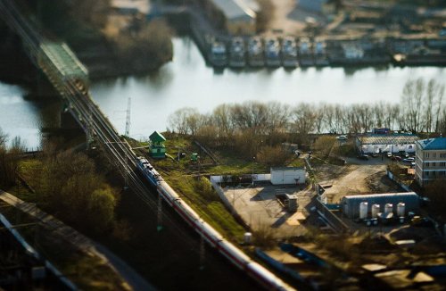 Тилт-шифт: Миниатюрная Москва Тилт-шифт: Миниатюрная Москва