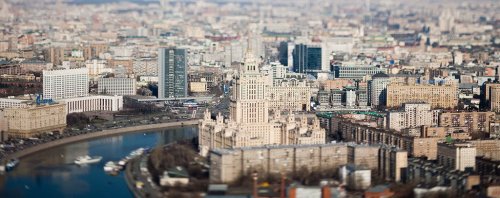 Тилт-шифт: Миниатюрная Москва Тилт-шифт: Миниатюрная Москва