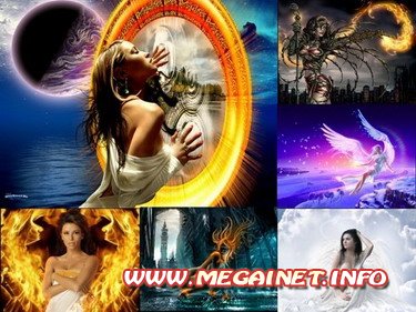 Обои на стол - Девушки в стиле фентези Обои на стол - Девушки в стиле фентези