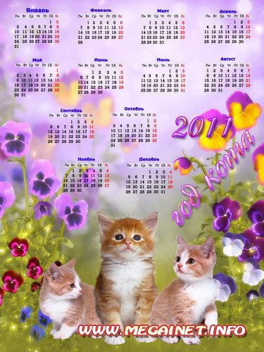 Календарь 2011 - Мои котята