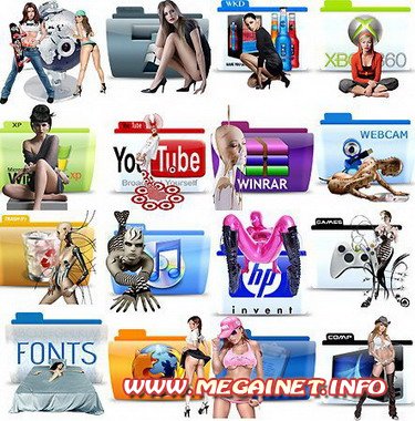 Коллекция иконок - Девушки Коллекция иконок - Девушки