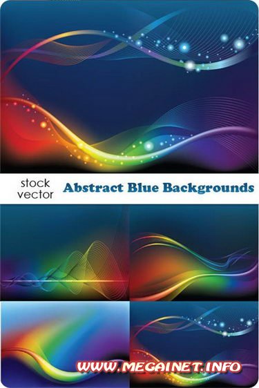 Векторные фоны - Abstract Blue Backgrounds