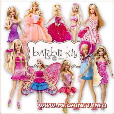 Клипарт для фотошопа - Кукла Барби