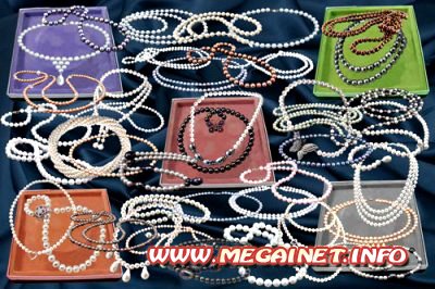 Клипарт - Жемчужные бусы и колье Клипарт - Жемчужные бусы и колье