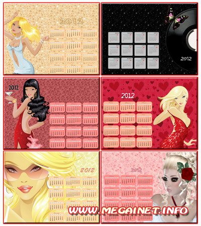 Обои на рабочий стол - Календарь 2012 Обои на рабочий стол - Календарь 2012
