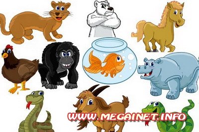 Клипарты для фототошопа - Животные Клипарты для фототошопа - Животные