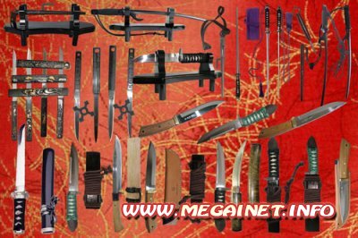 Клипарт - Японское традиционное холодное оружие Клипарт - Японское традиционное холодное оружие