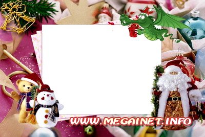 Рамка для фотошопа - Новогодняя Рамка для фотошопа - Новогодняя