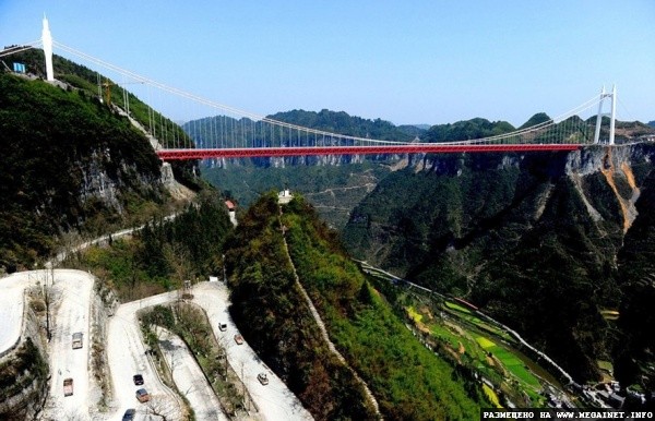 Cамый длинный подвесной мост в мире