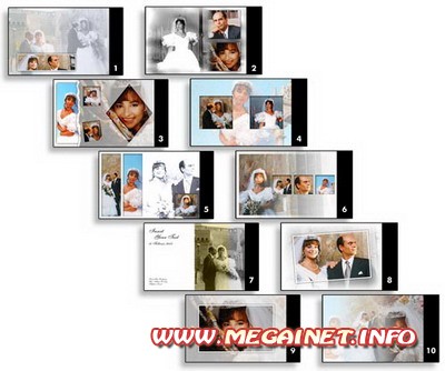 Рамки для оформления свадебного фотоальбома ( 2 )