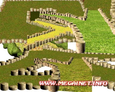 Клипарт для фотошопа - Садовая дорожка Клипарт для фотошопа - Садовая дорожка