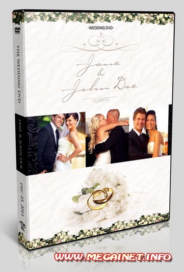 Классический шаблон обложки для DVD Классический шаблон обложки для DVD