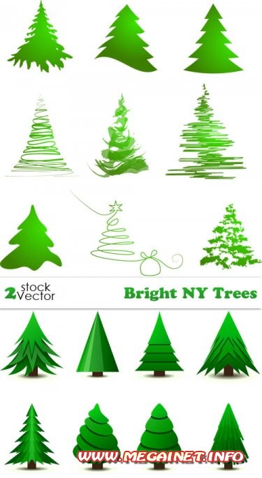 Vectors - Bright NY Trees