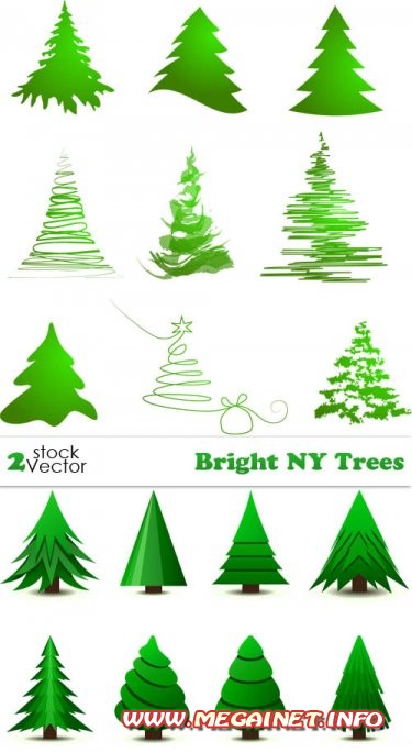 Vectors - Bright NY Trees Vectors - Bright NY Trees