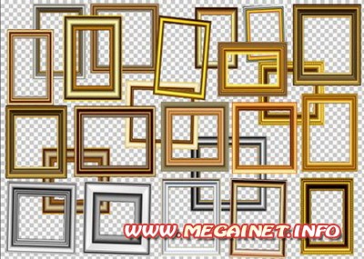 Рамки вырезы на прозрачном фоне Рамки вырезы на прозрачном фоне